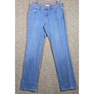 Levi's 505 Jeans Womens 12 Long Blue Straight Leg Western Denim Casual